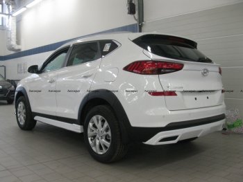 6 799 р. Юбка заднего бампера АВТОКРАТ Hyundai Tucson TL рестайлинг (2018-2021) (Неокрашенная)  с доставкой в г. Вологда. Увеличить фотографию 2