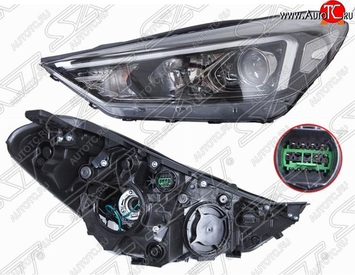 16 549 р. Левая передняя фара SAT Hyundai Tucson TL рестайлинг (2018-2021)  с доставкой в г. Вологда