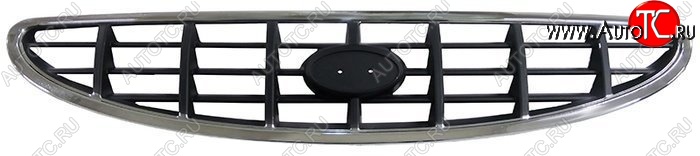 1 359 р. Решётка радиатора SAT Hyundai Accent 2 LC седан дорестайлинг (ТагАЗ) (1999-2012) (Неокрашенная)  с доставкой в г. Вологда