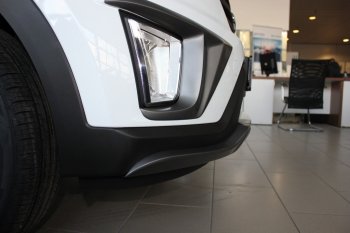 5 649 р. Накладка на передний бампер АвтоКрат Hyundai Creta GS дорестайлинг (2015-2019) (Неокрашенная)  с доставкой в г. Вологда. Увеличить фотографию 4