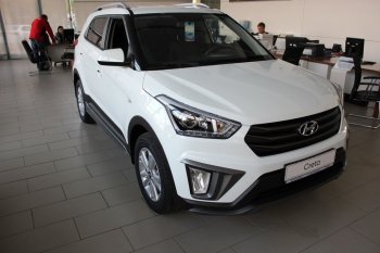 5 649 р. Накладка на передний бампер АвтоКрат Hyundai Creta GS дорестайлинг (2015-2019) (Неокрашенная)  с доставкой в г. Вологда. Увеличить фотографию 3