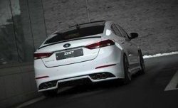 5 999 р. Накладка на задний бампер AD Zest Style Hyundai Elantra AD дорестайлинг (2016-2019) (Неокрашенная)  с доставкой в г. Вологда. Увеличить фотографию 2