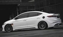 5 999 р. Накладка на задний бампер AD Zest Style Hyundai Elantra AD дорестайлинг (2016-2019) (Неокрашенная)  с доставкой в г. Вологда. Увеличить фотографию 3