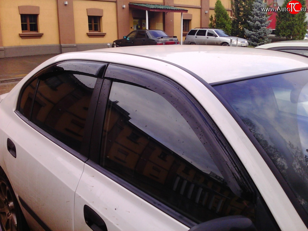 999 р. Комплект дефлекторов окон (ветровиков) 4 шт. (седан) Russtal Hyundai Elantra XD седан дорестайлинг (2000-2003)  с доставкой в г. Вологда