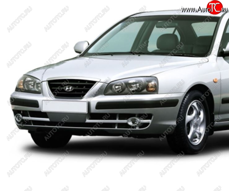 6 399 р. Бампер передний NSP Hyundai Elantra XD седан дорестайлинг (2000-2003) (Неокрашенный)  с доставкой в г. Вологда