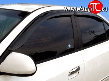 1 934 р. Дефлекторы окон (ветровики) Novline 4 шт Hyundai Elantra HD (2006-2011)  с доставкой в г. Вологда