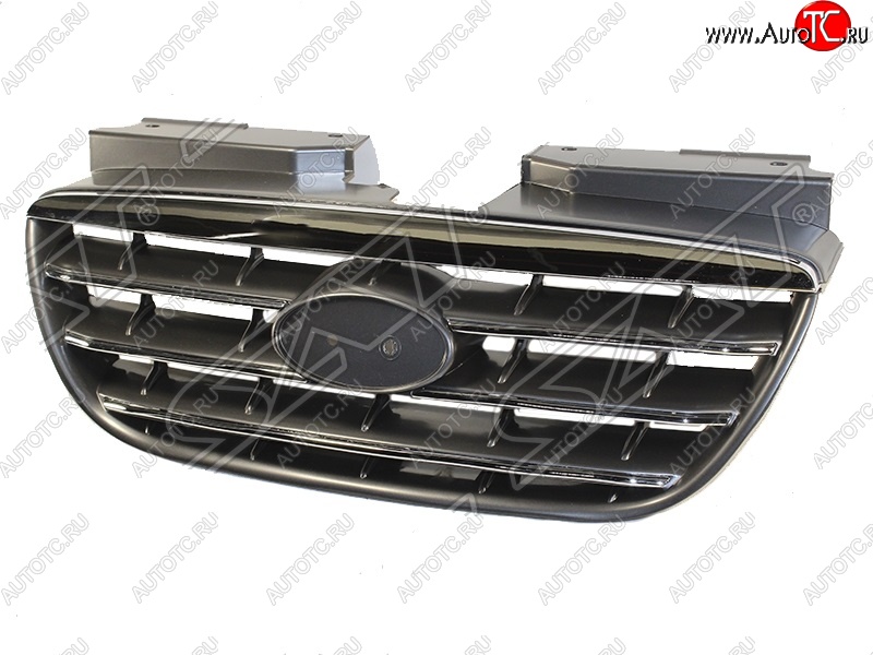 1 969 р. Решётка радиатора SAT  Hyundai Elantra  HD (2006-2011) (Неокрашенная)  с доставкой в г. Вологда
