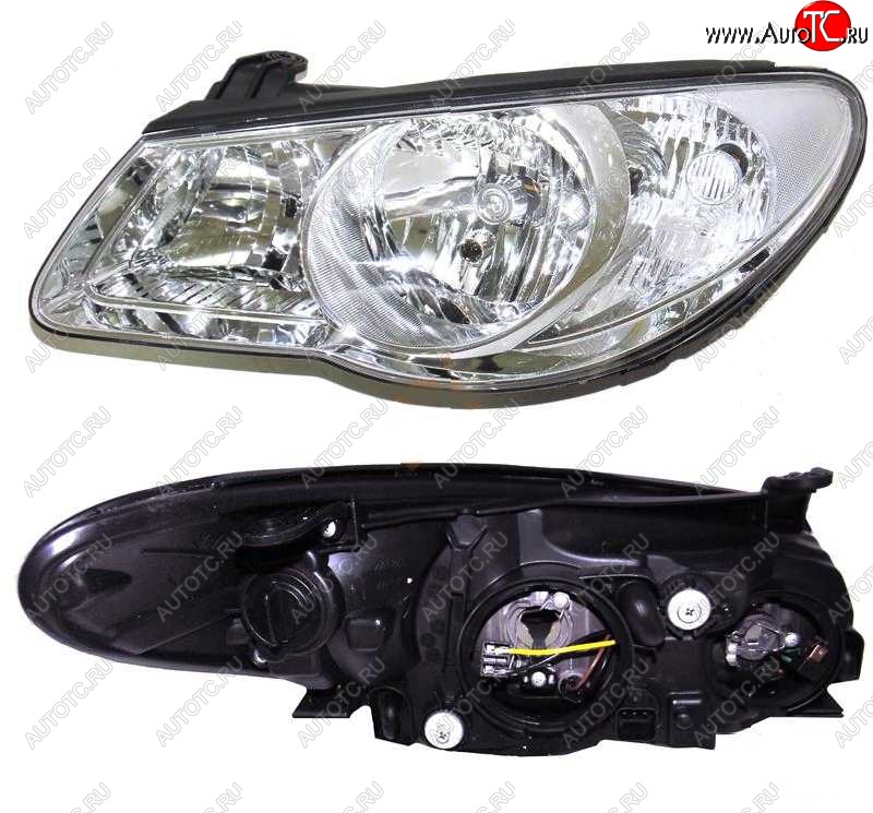 2 899 р. Фара BRIGHTROAD (с корректором, правая) Hyundai Elantra HD (2006-2011)  с доставкой в г. Вологда