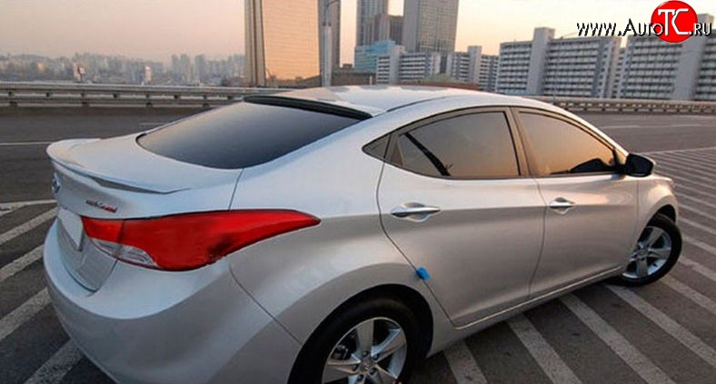 2 799 р. Козырёк на заднее стекло M-VRS Hyundai Elantra MD дорестайлинг (2010-2013) (Неокрашенный)  с доставкой в г. Вологда