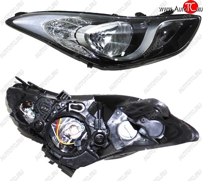 4 199 р. Правая передняя фара SAT Hyundai Elantra MD дорестайлинг (2010-2013)  с доставкой в г. Вологда