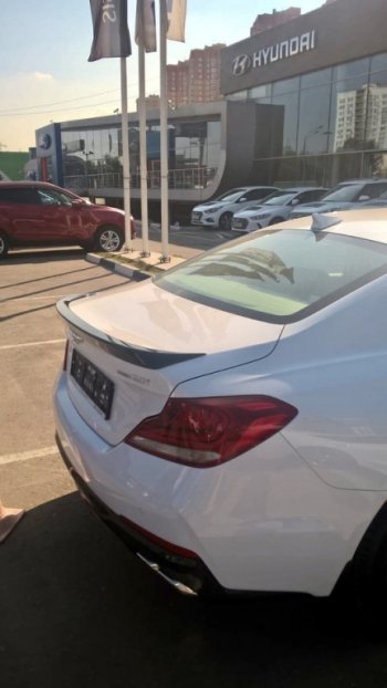 7 949 р. Спойлер на багажник АвтоКрат Hyundai Genesis DH седан рестайлинг (2014-2017) (Неокрашенный)  с доставкой в г. Вологда. Увеличить фотографию 3