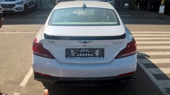 7 949 р. Спойлер на багажник АвтоКрат Hyundai Genesis DH седан рестайлинг (2014-2017) (Неокрашенный)  с доставкой в г. Вологда. Увеличить фотографию 5