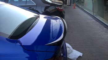 7 949 р. Спойлер на багажник АвтоКрат Hyundai Genesis DH седан рестайлинг (2014-2017) (Неокрашенный)  с доставкой в г. Вологда. Увеличить фотографию 6