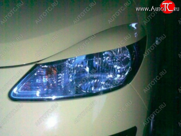 1 649 р. Реснички на фары CT Hyundai i10 PA дорестайлинг (2007-2011) (Неокрашенные)  с доставкой в г. Вологда