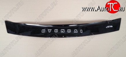 999 р. Дефлектор капота Russtal (короткий) Hyundai i20 PB хэтчбэк дорестайлинг (2008-2012)  с доставкой в г. Вологда