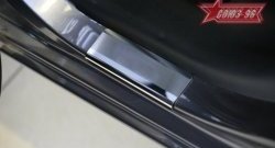 2 159 р. Накладки на внутренние пороги Souz-96 (без логотипа) Hyundai i20 PB хэтчбэк дорестайлинг (2008-2012)  с доставкой в г. Вологда. Увеличить фотографию 2