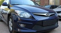 1 469 р. Сетка на бампер Russtal (черная) Hyundai I30 FD универсал рестайлинг (2010-2012)  с доставкой в г. Вологда. Увеличить фотографию 3