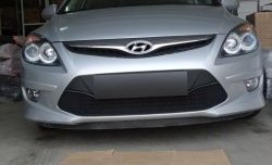 1 469 р. Сетка на бампер Russtal (черная) Hyundai I30 FD универсал рестайлинг (2010-2012)  с доставкой в г. Вологда. Увеличить фотографию 5