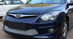 1 539 р. Сетка на бампер Russtal (хром) Hyundai I30 FD универсал рестайлинг (2010-2012)  с доставкой в г. Вологда. Увеличить фотографию 3