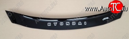 999 р. Дефлектор капота Russtal (короткий) Hyundai I30 2 GD дорестайлинг универсал (2011-2015)  с доставкой в г. Вологда