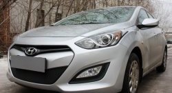 1 839 р. Сетка на бампер Russtal (черная) Hyundai I30 2 GD дорестайлинг, хэтчбэк 5 дв. (2011-2015)  с доставкой в г. Вологда. Увеличить фотографию 3