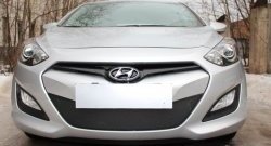 1 839 р. Сетка на бампер Russtal (черная) Hyundai I30 2 GD дорестайлинг, хэтчбэк 5 дв. (2011-2015)  с доставкой в г. Вологда. Увеличить фотографию 6