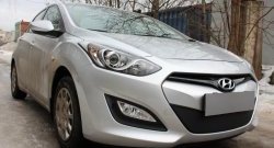 1 839 р. Сетка на бампер Russtal (черная) Hyundai I30 2 GD дорестайлинг, хэтчбэк 5 дв. (2011-2015)  с доставкой в г. Вологда. Увеличить фотографию 7
