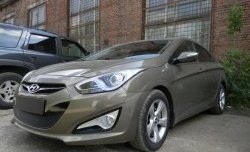 2 099 р. Сетка на бампер Russtal (черная) Hyundai I40 1 VF дорестайлинг седан (2011-2015)  с доставкой в г. Вологда. Увеличить фотографию 2