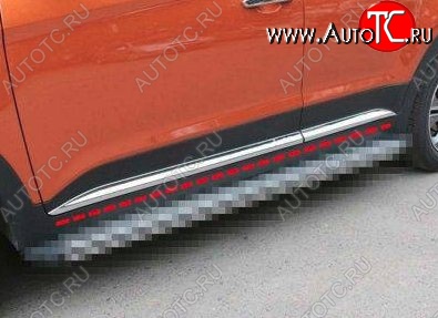 10 349 р. Молдинги CT Hyundai IX25 GS дорестайлинг (2014-2017) (Неокрашенные)  с доставкой в г. Вологда
