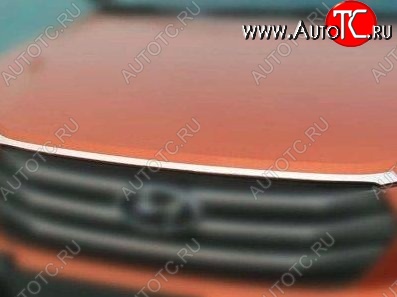 4 199 р. Накладка на капот СТ Hyundai IX25 GS дорестайлинг (2014-2017)  с доставкой в г. Вологда