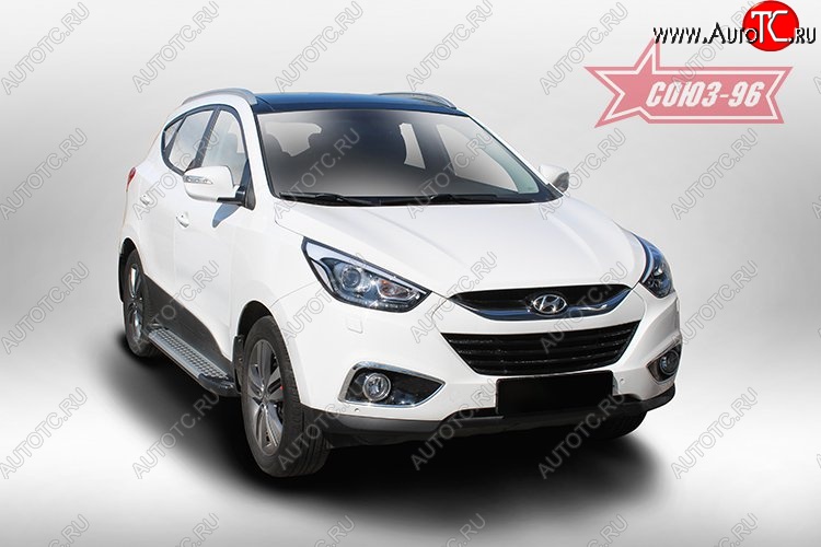 8 549 р. Пороги Souz-96 Hyundai IX35 LM дорестайлинг (2009-2013)  с доставкой в г. Вологда