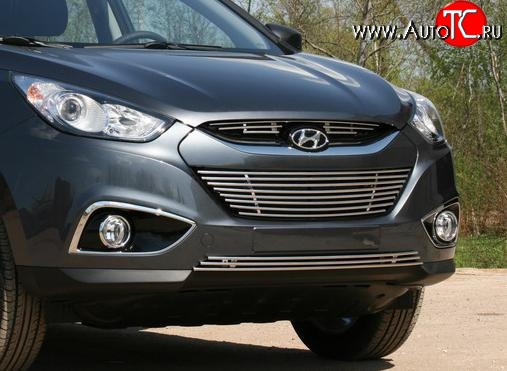 4 139 р. Декоративная вставка воздухозаборника нижнего Souz-96 Hyundai IX35 LM дорестайлинг (2009-2013)  с доставкой в г. Вологда