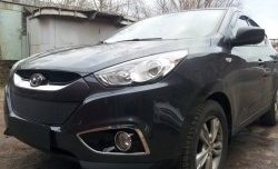 2 089 р. Сетка на бампер Russtal (черная) Hyundai IX35 LM дорестайлинг (2009-2013)  с доставкой в г. Вологда. Увеличить фотографию 2
