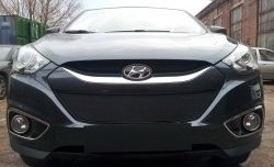 2 089 р. Сетка на бампер Russtal (черная) Hyundai IX35 LM дорестайлинг (2009-2013)  с доставкой в г. Вологда. Увеличить фотографию 4