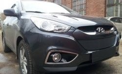 2 089 р. Сетка на бампер Russtal (черная) Hyundai IX35 LM дорестайлинг (2009-2013)  с доставкой в г. Вологда. Увеличить фотографию 6