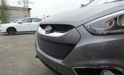 2 089 р. Сетка на бампер Russtal (черная) Hyundai IX35 LM дорестайлинг (2009-2013)  с доставкой в г. Вологда. Увеличить фотографию 10
