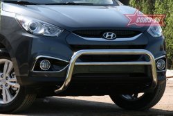 12 914 р. Защита переднего бампера Souz-96 (d60) Hyundai IX35 LM дорестайлинг (2009-2013)  с доставкой в г. Вологда. Увеличить фотографию 2