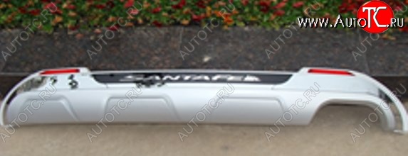 5 399 р. Диффузор на задний бампер SuvStyle Hyundai IX45 (2013-2025) (Неокрашенная)  с доставкой в г. Вологда