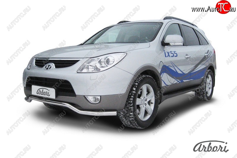 13 769 р. Защита переднего бампера Arbori (волна, нержавейка, 1 труба d57 mm). Hyundai IX55 EN (2006-2013)  с доставкой в г. Вологда