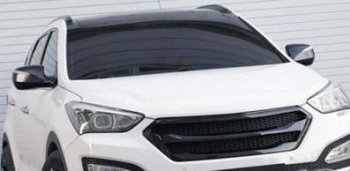 7 949 р. Решетка радиатора ROADRUNS DESIGN Hyundai Santa Fe DM дорестайлинг (2012-2016) (без сетки, Неокрашенная)  с доставкой в г. Вологда. Увеличить фотографию 2