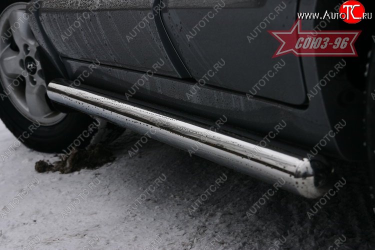 15 614 р. Защита порогов Souz-96 (d76) Hyundai Santa Fe SM (2000-2012)  с доставкой в г. Вологда