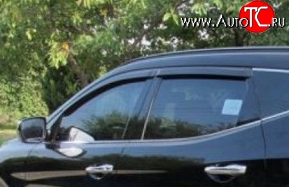 999 р. Комплект дефлекторов окон (ветровиков) 4 шт. Russtal Hyundai Santa Fe DM дорестайлинг (2012-2016)  с доставкой в г. Вологда