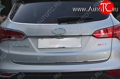 3 149 р. Накладка на нижнюю часть заднего стекла СТ Hyundai Santa Fe DM дорестайлинг (2012-2016)  с доставкой в г. Вологда