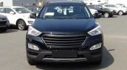 6 849 р. Решётка радиатора RA Hyundai Santa Fe DM дорестайлинг (2012-2016) (Поверхность глянец (под окраску), Неокрашенная)  с доставкой в г. Вологда. Увеличить фотографию 2