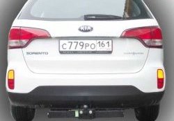 10 299 р. Фаркоп Лидер Плюс (до 2000 кг) Hyundai Santa Fe DM дорестайлинг (2012-2016) (Без электропакета)  с доставкой в г. Вологда. Увеличить фотографию 2