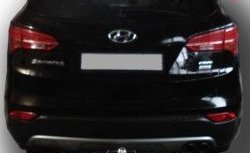 9 749 р. Фаркоп Лидер Плюс (с нерж. пластиной) Hyundai Santa Fe DM дорестайлинг (2012-2016) (Без электропакета)  с доставкой в г. Вологда. Увеличить фотографию 4