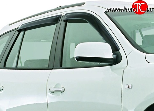 746 р. Дефлекторы окон (ветровики) Novline 4 шт Hyundai Santa Fe CM дорестайлинг (2006-2009)  с доставкой в г. Вологда