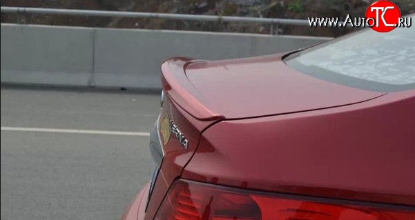 1 799 р. Спойлер (седан) M-VRS Hyundai Solaris RBr седан дорестайлинг (2010-2014) (Неокрашенный)  с доставкой в г. Вологда