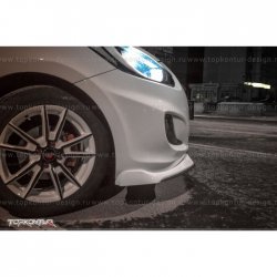 2 899 р. Накладка на передний бампер TopKontur Design v2 Hyundai Solaris RBr седан дорестайлинг (2010-2014) (Неокрашенная)  с доставкой в г. Вологда. Увеличить фотографию 5