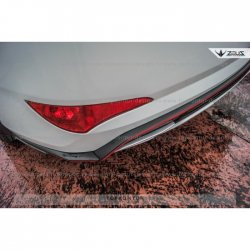 8 999 р. Накладка на задний бампер TopKontur Design Hyundai Solaris RBr седан дорестайлинг (2010-2014) (Неокрашенная)  с доставкой в г. Вологда. Увеличить фотографию 6